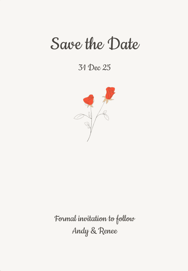 Scripted wedding invitation design