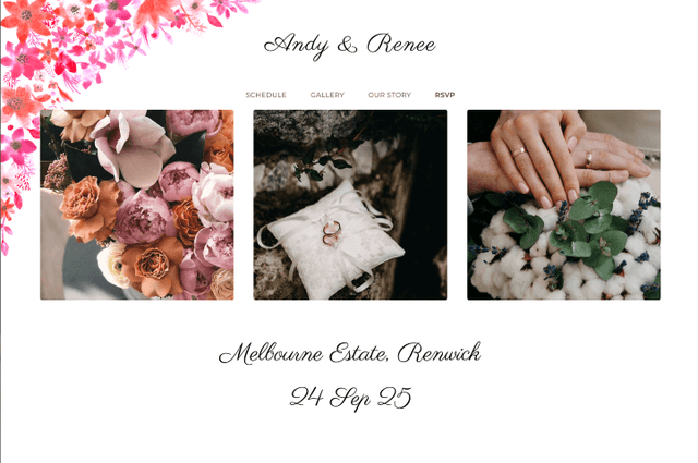 Modern website preview